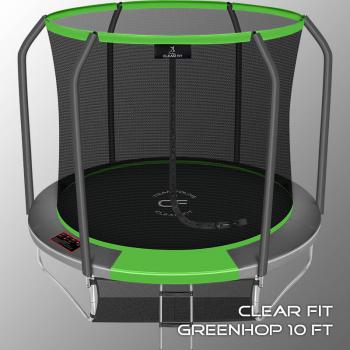 Каркасный батут Clear Fit GreenHop 10Ft уличный спортдоставка - Игровые-столы.рф