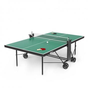 Теннисный стол UNIX Line для помещений компактный Compact indoor 18 мм MDF зеленый TT18CINDGR - Игровые-столы.рф