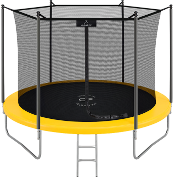 Каркасный батут Clear Fit ColorHop 10Ft желтый с сеткой спортдоставка - Игровые-столы.рф