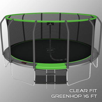 Каркасный батут Clear Fit GreenHop 16Ft спортдоставка - Игровые-столы.рф
