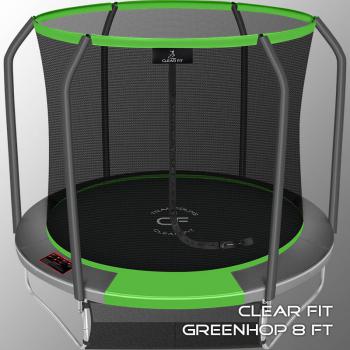 Каркасный батут Clear Fit GreenHop 8Ft спортдоставка - Игровые-столы.рф