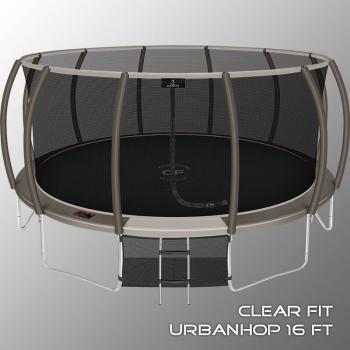 Каркасный батут Clear Fit UrbanHop 16Ft с сеткой спортдоставка - Игровые-столы.рф