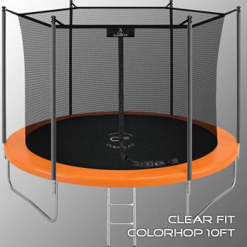 Каркасный батут Clear Fit ColorHop 10Ft оранжевый для улицы кумитеспорт - Игровые-столы.рф
