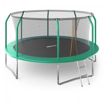 Батут UNIX Line Премиальный / Supreme Basic 14 ft (427 см) зеленый TRUSUB14G - Игровые-столы.рф