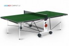 Теннисный стол для помещения Compact LX green усовершенствованная модель стола 6042-3 - Игровые-столы.рф