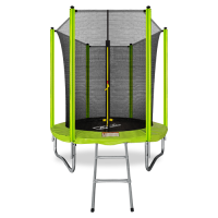 Батут 6FT с внутренней страховочной сеткой и лестницей (Light green)ARLAND  - Игровые-столы.рф
