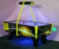 Игровой стол - аэрохоккей взрослый неоновый 0011 - Игровые-столы.рф