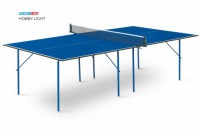 Теннисный стол для помещения swat Hobby Light blue облегченная модель теннисного стола 6016 - Игровые-столы.рф