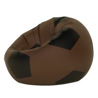 Мягкое кресло-мешок "Мяч" 110 см коричневый - Игровые-столы.рф