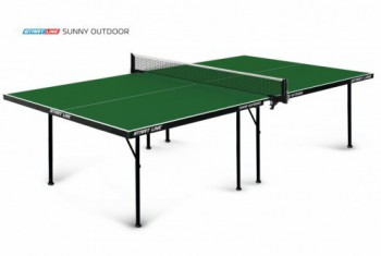 Теннисный стол всепогодный Sunny Outdoor green очень компактный 6014-1 - Игровые-столы.рф
