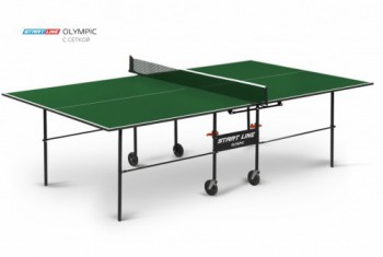 Теннисный стол для помещения black step Olympic green с сеткой для частного использования 6021-1 - Игровые-столы.рф